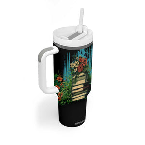 Vintage Stack Of Books Tumbler With Handle Personalized TS04 Print Your Wear