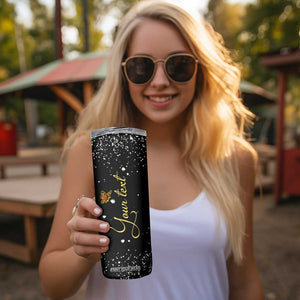 Sunflower Butterfly Skinny Tumbler Personalized TS04 Print Your Wear