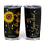 Sunflower Butterfly Tumbler Cup Personalized TS04 Multicolor Print Your Wear