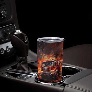 Fire Truck Tumbler Cup Personalized TS04 Print Your Wear