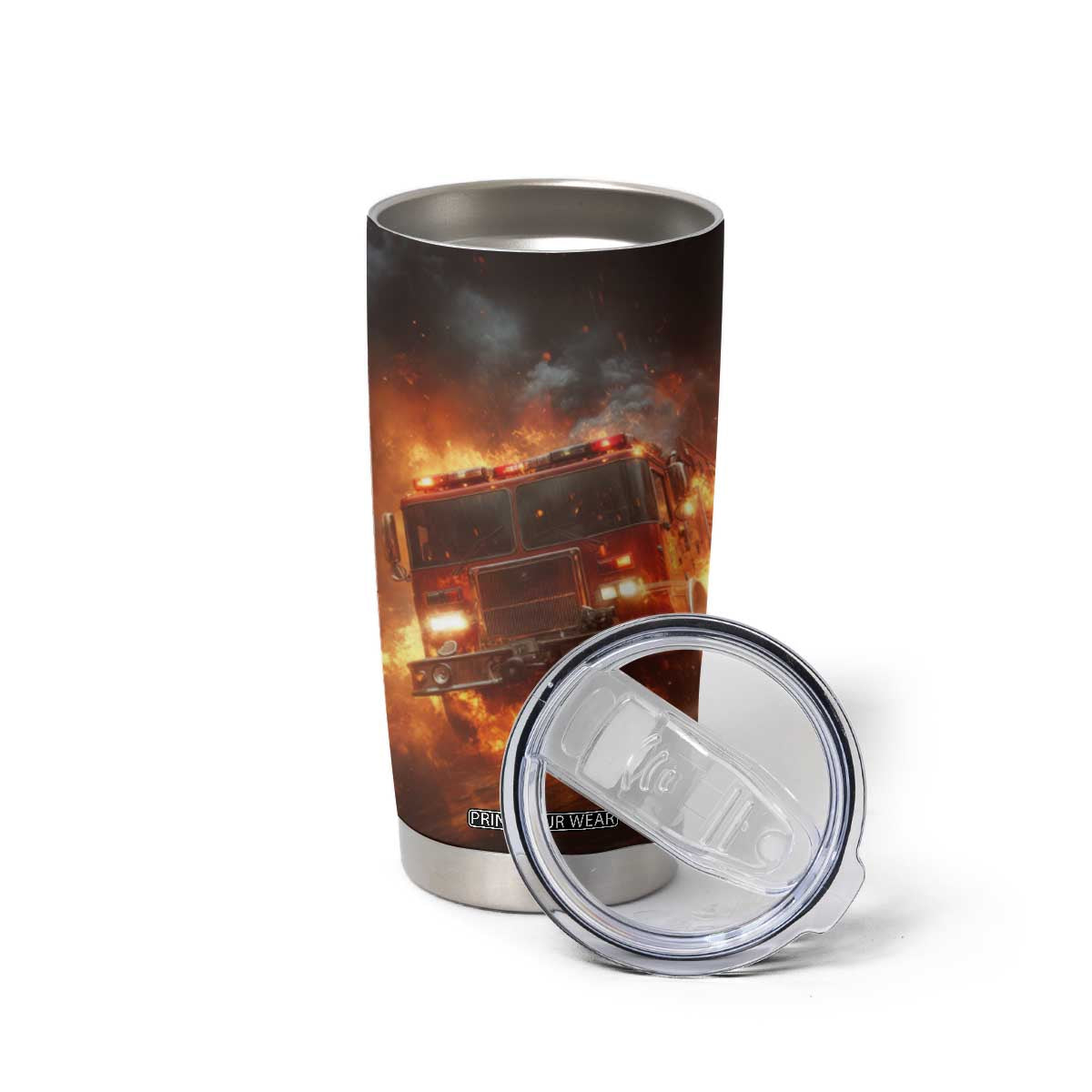 Firefighter Fire Truck Tumbler Cup Personalized TS04 Print Your Wear