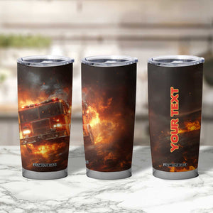Firefighter Fire Truck Tumbler Cup Personalized TS04 Print Your Wear