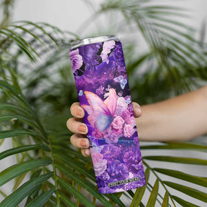 Butterfly Skinny Tumbler Personalized TS04 Print Your Wear