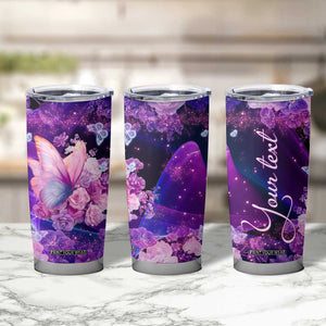 Butterfly Tumbler Cup Personalized TS04 Print Your Wear