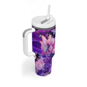 Butterfly Tumbler With Handle Personalized TS04 Print Your Wear