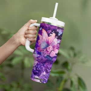 Butterfly Tumbler With Handle Personalized TS04 Print Your Wear