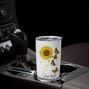 Butterfly Sunflower You Are My Sunshine Tumbler Cup Personalized TS04 Print Your Wear