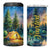 Camping Tent 4 in 1 Can Cooler Tumbler Personalized TS04 One Size: 16 oz Multicolor Print Your Wear