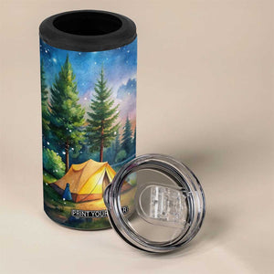 Camping Tent 4 in 1 Can Cooler Tumbler Personalized TS04 Print Your Wear