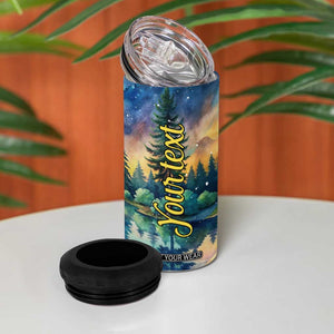 Camping Tent 4 in 1 Can Cooler Tumbler Personalized TS04 Print Your Wear