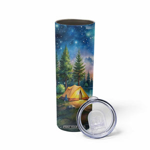 Camping Tent Skinny Tumbler Personalized TS04 Print Your Wear