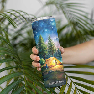 Camping Tent Skinny Tumbler Personalized TS04 Print Your Wear