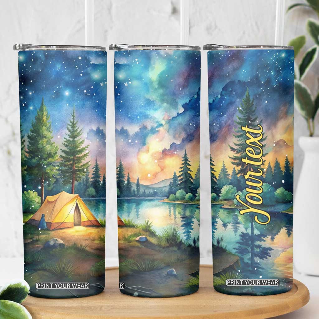 Camping Tent Skinny Tumbler Personalized TS04 Print Your Wear