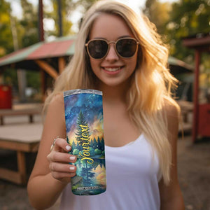 Camping Tent Skinny Tumbler Personalized TS04 Print Your Wear