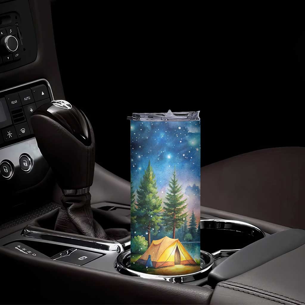 Camping Tent Skinny Tumbler Personalized TS04 Print Your Wear