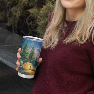 Camping Tent Tumbler Cup Personalized TS04 Print Your Wear