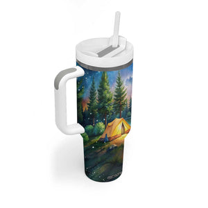 Camping Tent Tumbler With Handle Personalized TS04 Print Your Wear