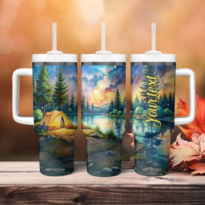 Camping Tent Tumbler With Handle Personalized TS04 Print Your Wear