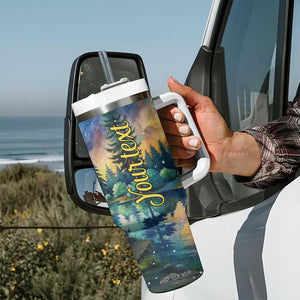 Camping Tent Tumbler With Handle Personalized TS04 Print Your Wear