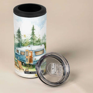 Camping Lover 4 in 1 Can Cooler Tumbler Personalized TS04 Print Your Wear