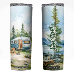 Camping Lover Skinny Tumbler Personalized TS04 Multicolor Print Your Wear