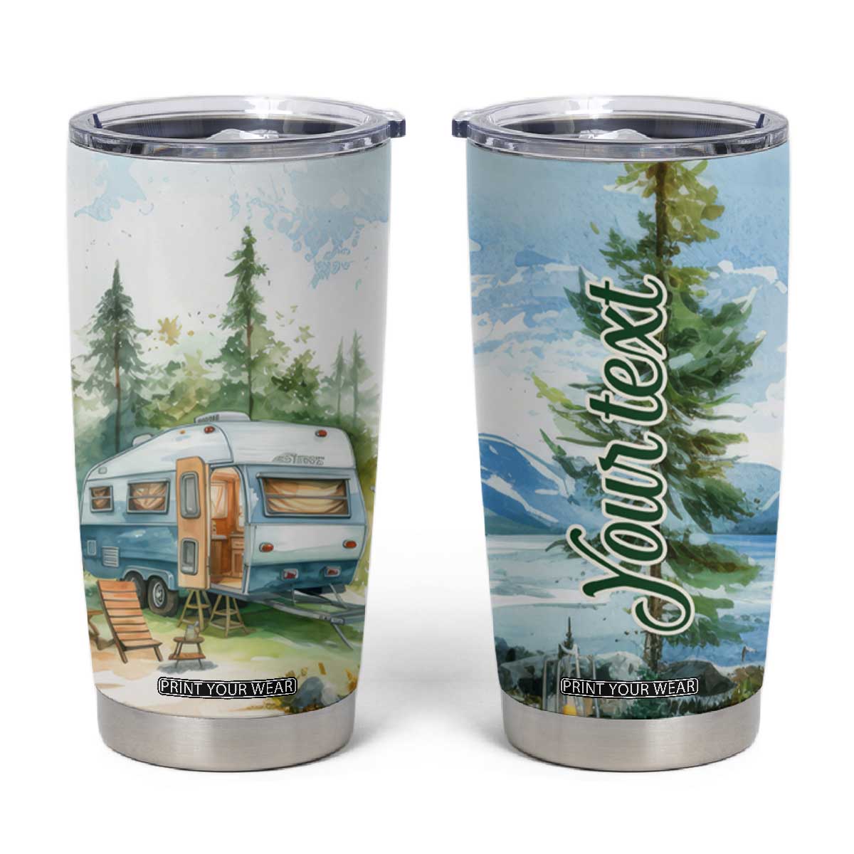 Camping Lover Tumbler Cup Personalized TS04 Multicolor Print Your Wear