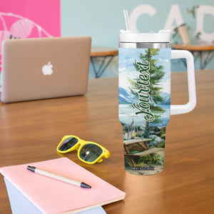 Camping Lover Tumbler With Handle Personalized TS04 Print Your Wear