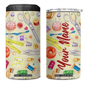 Sewing Kit 4 in 1 Can Cooler Tumbler Personalized TS04 One Size: 16 oz Multicolor Print Your Wear