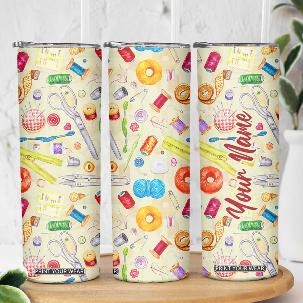 Sewing Kit Skinny Tumbler Personalized TS04 Print Your Wear