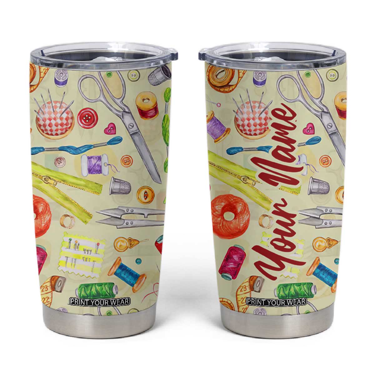 Sewing Kit Tumbler Cup Personalized TS04 Multicolor Print Your Wear