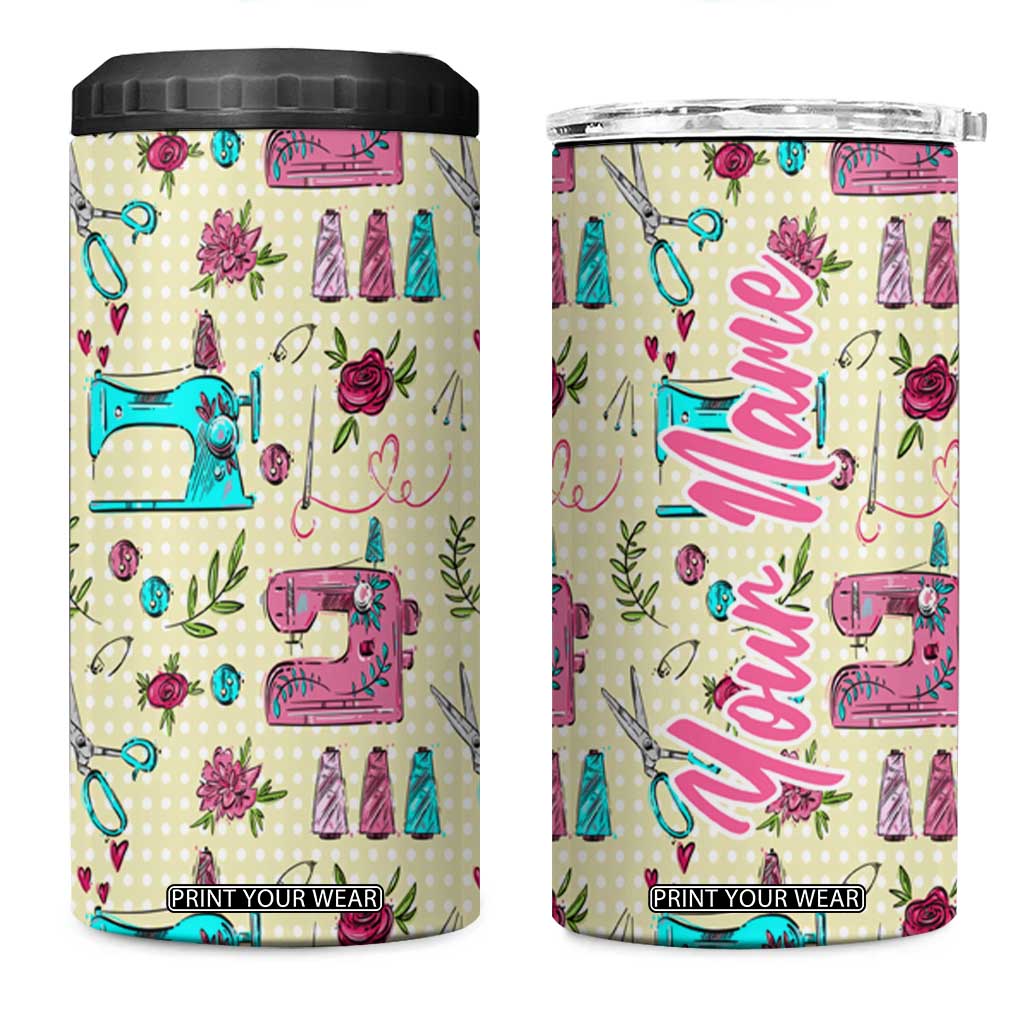 Sewing Pattern 4 in 1 Can Cooler Tumbler Personalized TS04 One Size: 16 oz Multicolor Print Your Wear