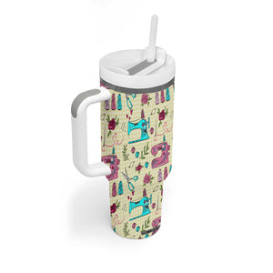 Sewing Pattern Tumbler With Handle Personalized TS04 Print Your Wear