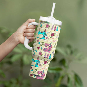 Sewing Pattern Tumbler With Handle Personalized TS04 Print Your Wear