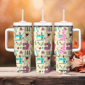 Sewing Pattern Tumbler With Handle Personalized TS04 Print Your Wear