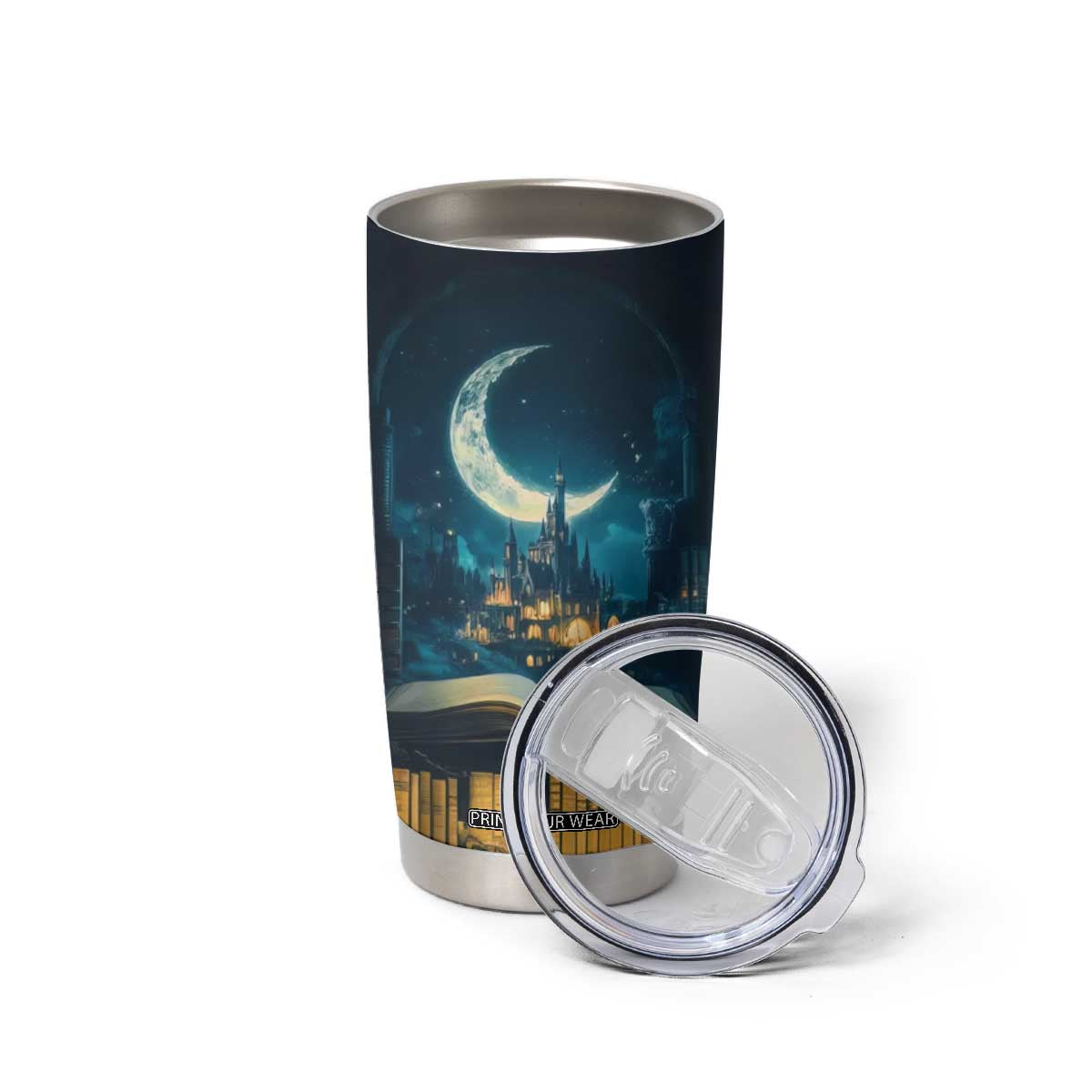 Book Opens New World Tumbler Cup Personalized TS04 Print Your Wear