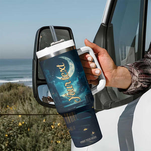 Book Opens New World Tumbler With Handle Personalized TS04 Print Your Wear