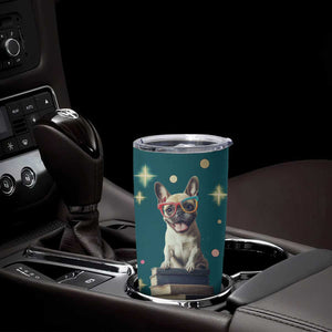 Cute Pug Reading Books Tumbler Cup Personalized TS04 Print Your Wear