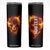 Skull On Fire Skinny Tumbler Personalized TS04 Multicolor Print Your Wear