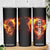 Skull On Fire Skinny Tumbler Personalized TS04 Print Your Wear