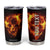 Skull On Fire Tumbler Cup Personalized TS04 Multicolor Print Your Wear