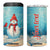 Snowman Painting Style 4 in 1 Can Cooler Tumbler Personalized TS04 One Size: 16 oz Multicolor Print Your Wear