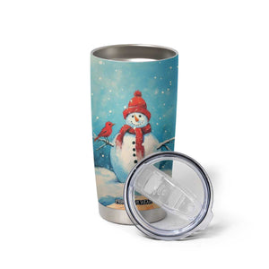 Snowman Painting Style Tumbler Cup Personalized TS04 Print Your Wear