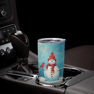 Snowman Painting Style Tumbler Cup Personalized TS04 Print Your Wear