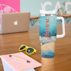 Snowman Painting Style Tumbler With Handle Personalized TS04 Print Your Wear