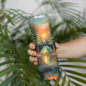 Camping In The Wood Skinny Tumbler Personalized TS04 Print Your Wear