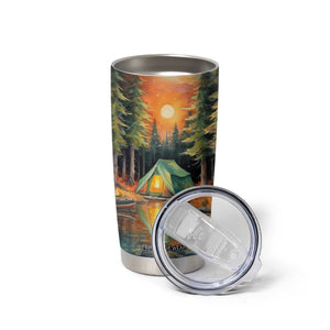 Camping In The Wood Tumbler Cup Personalized TS04 Print Your Wear