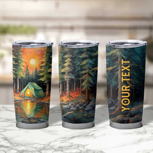 Camping In The Wood Tumbler Cup Personalized TS04 Print Your Wear