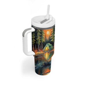 Camping In The Wood Tumbler With Handle Personalized TS04 Print Your Wear