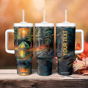 Camping In The Wood Tumbler With Handle Personalized TS04 Print Your Wear