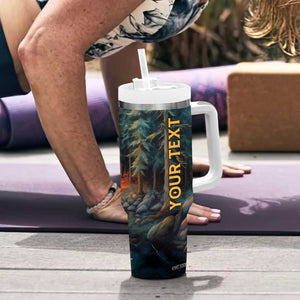 Camping In The Wood Tumbler With Handle Personalized TS04 Print Your Wear